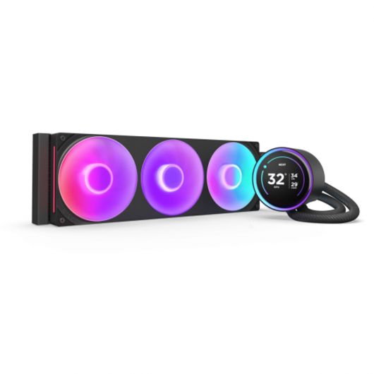 NZXT Kraken Elite 360 RGB Procesador Sistema de refrigeración líquida todo en uno 12 cm Negro - RL-KR36E-B2