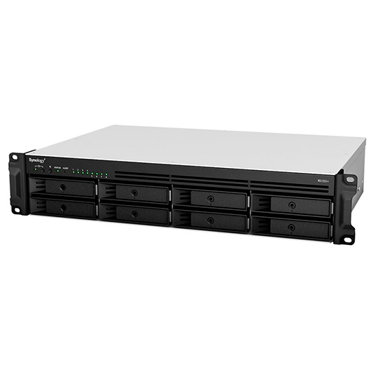 NAS Synology RackStation RS1221+ / 8 Bahías 3.5'-2.5'/ 4GB DDR4/ Formato 2U