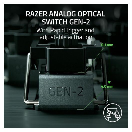 Razer Huntsman V3 Pro TKL Teclado Mecánico Gaming Switch Analog Optical Gen2 Layout USA Blanco 2 Razer Huntsman V3 Pro TKL Teclado Mecánico Gaming Switch Analog Optical Gen2 Layout USA Blanco