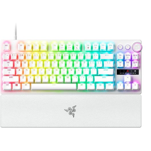 Razer Huntsman V3 Pro TKL Teclado Mecánico Gaming Switch Analog Optical Gen2 Layout USA Blanco 4 Razer Huntsman V3 Pro TKL Teclado Mecánico Gaming Switch Analog Optical Gen2 Layout USA Blanco