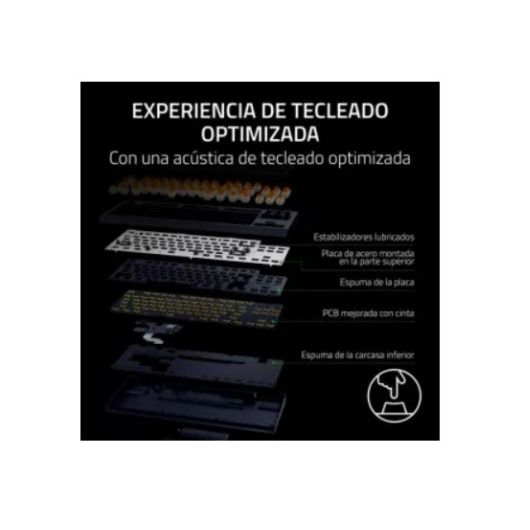 Teclado mecánico Razer BlackWidow V4 Tenkeyless HyperSpeed Layout ES inalámbrico RGB hot swap 2 Teclado mecánico Razer BlackWidow V4 Tenkeyless HyperSpeed Layout ES inalámbrico RGB hot swap