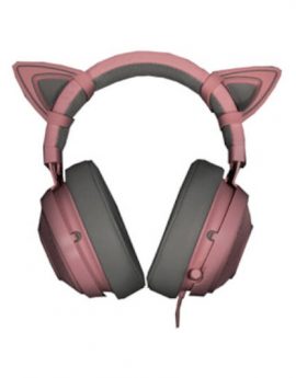 Auriculares Razer Kraken Kitty Edition Quartz gris/rosa