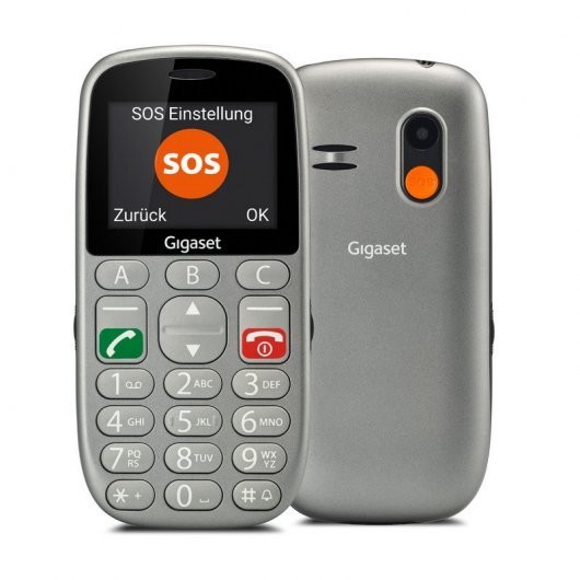 Gigaset GL390 Dual SIM Negro Teléfono para Mayores