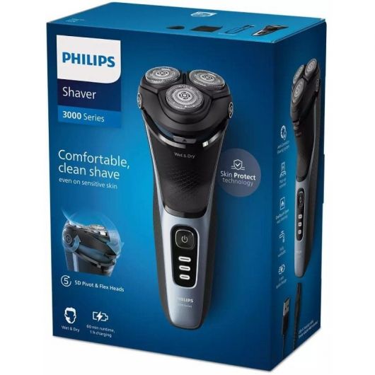 Afeitadora Philips Shaver Series 3000 S3243/12/ con Batería / 2 Accesorios 5 Afeitadora Philips Shaver Series 3000 S3243/12/ con Batería / 2 Accesorios