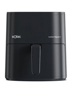 Solac Léviter Digital 5 Freidora de aire 5L 1500W 12 programas pantalla táctil Negro
