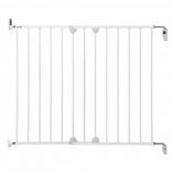 Barrera de seguridad Safety 1st WallFix Extending Metal 62–102cm Blanca - Fijación Pared, Apertura con una Mano