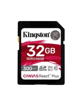 Kingston Technology Canvas React Plus 32GB SD UHS-II Clase 10
