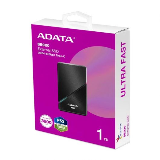 ADATA SE920 SSD Externo 1TB USB4 Negro 4 ADATA SE920 SSD Externo 1TB USB4 Negro