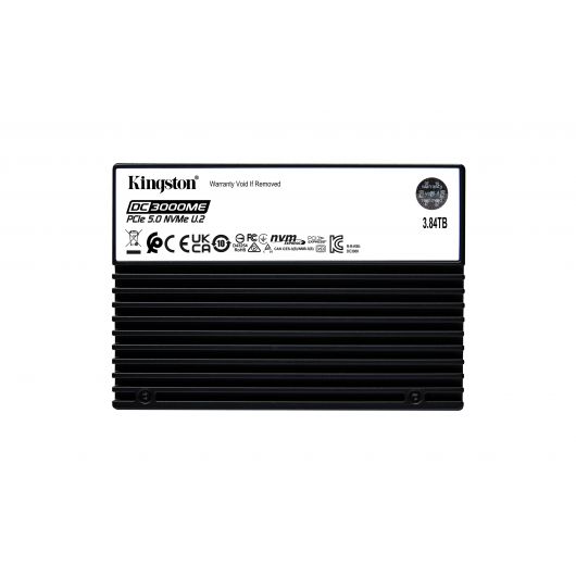 SSD Kingston Technology DC3000ME 3.84TB U.2 PCIe 5.0 NVMe TCG Opal SSD para empresas