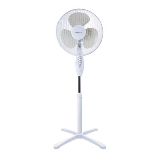 Haeger Cross Wind Ventilador de Pie 45W 130cm Blanco