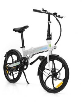 Bicicleta eléctrica SmartGyro eBike Crosscity White - plegable - motor brushless 250w - ruedas 20' - 6 velocidades shimano - frenos disco