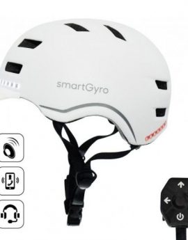 Casco para Adulto SmartGyro Helmet Pro/ Tamaño M/ Blanco