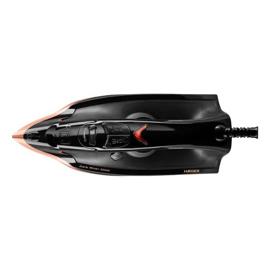 Haeger Dark River - Plancha a vapor Suela acero inoxidable 2200W Negro 3 Haeger Dark River - Plancha a vapor Suela acero inoxidable 2200W Negro