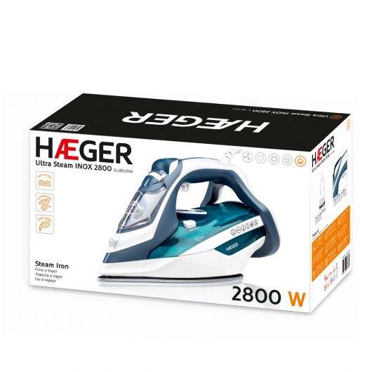 Haeger Ultra Steam 2800 Plancha vapor-seco 2800 W Azul/Blanco 2 Haeger Ultra Steam 2800 Plancha vapor-seco 2800 W Azul/Blanco