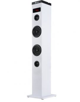 Torre de Sonido con Bluetooth NGS SKY CHARM/ 50W/ 2.0/ Blanca