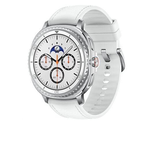 Samsung Galaxy Watch 8 Classic Wifi GPS NFC 46mm Super AMOLED IP68 5ATM Plata/Correa Blanca