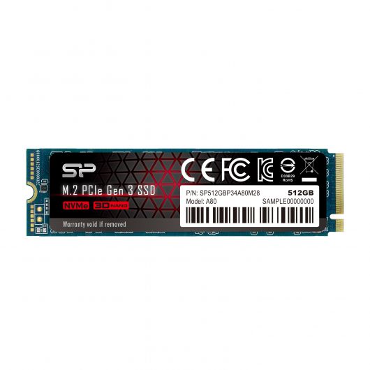 Silicon Power P34A80 M.2 512GB PCI Express 3.0 SLC NVMe