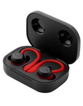 Phoenix Spartan Auriculares deportivos Bluetooth accesorios intercambiables detalles en rojo