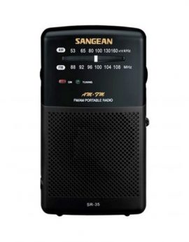Sangean SR-35 Radio Portátil Negra