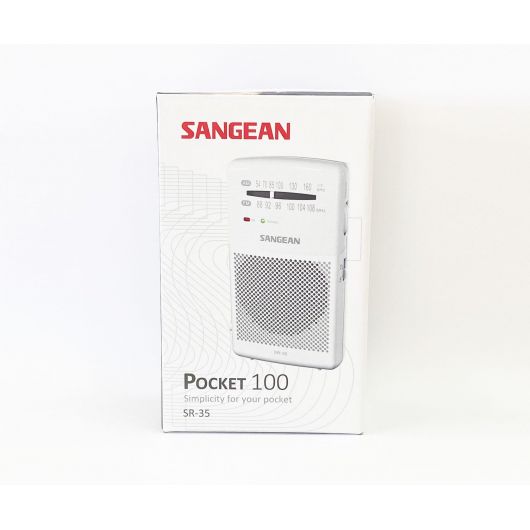 Sangean SR-35 Radio Portátil Blanca
