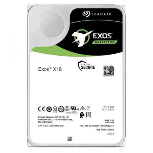 Seagate Exos X18 HDD 16TB 7200rpm 256MB 3.5' SAS