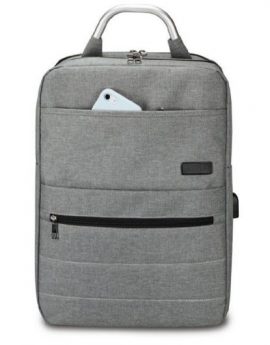 Mochila Subblim Elite Airpadding Backpack para Portátiles hasta 15.6'/ Puerto USB/ Gris