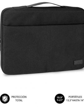 Maletín Subblim Elegant Laptop Sleeve para Portátiles hasta 14'/ Negro