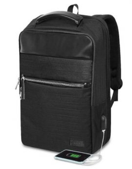 Mochila Subblim Business V2 AP Backpack para Portátiles hasta 15.6'/ Puerto USB/ Negra