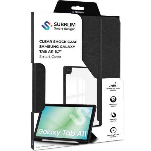 Funda Subblim Clear Shock Case para Samsung A11 8 Funda Subblim Clear Shock Case para Samsung A11 8.7'/ Negra