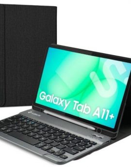 Funda con Teclado Subblim KeyTab Pro BT para Tablets Samsung Galaxy A11+/ Negra