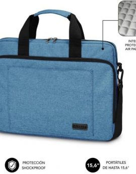 Mochila Subblim Air Padding Laptop Bag para Portátiles hasta 15.6'/ Azul