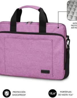 Mochila Subblim Air Padding Laptop Bag para Portátiles hasta 15.6'/ Rosa