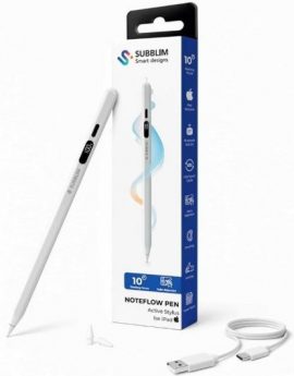 Lápiz Electrónico Subblim NoteFlow Pen para iPad/ Blanco