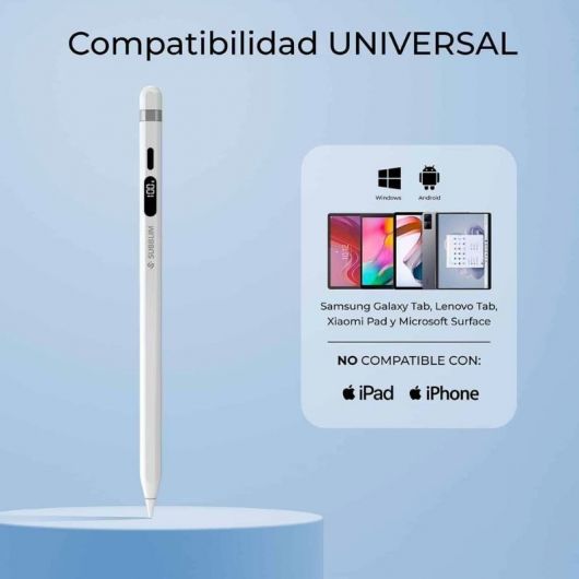 Lápiz Electrónico Subblim NoteFlow Pen para Android y Windows/ Blanco 4 Lápiz Electrónico Subblim NoteFlow Pen para Android y Windows/ Blanco