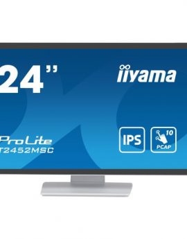 iiyama ProLite monitor 60.5 cm (23.8') 1920 x 1080 Pixeles FullHD LCD Pantalla táctil Multi-usuario Blanco