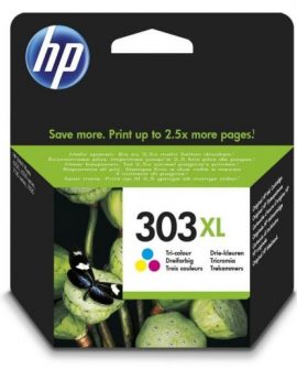 Cartucho de Tinta Original HP nº303 XL Alta Capacidad/ Tricolor