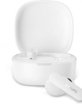 Auriculares Bluetooth Philips TAT2100WT con estuche de carga/ Autonomía 8h/ Blancos