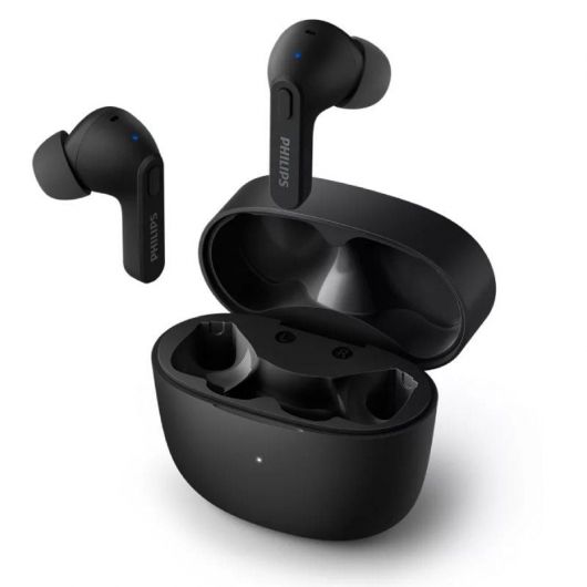 Auriculares Bluetooth Philips TAT2206 con estuche de carga/ Autonomía 6h/ Negros 3 Auriculares Bluetooth Philips TAT2206 con estuche de carga/ Autonomía 6h/ Negros