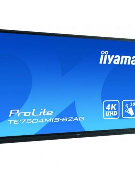 iiyama TE7504MIS-B2AG pantalla de señalización Panel plano interactivo 75' IPS 4K Ultra HD Negro Tactil Procesador incorporado Android