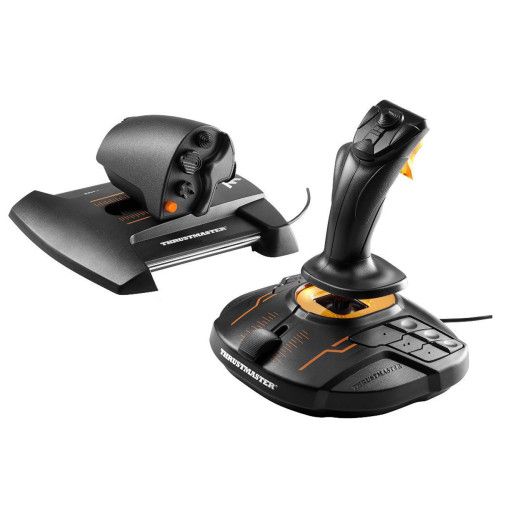 Thrustmaster T-16000M FCS Hotas Joystick + Acelerador Negro/Naranja
