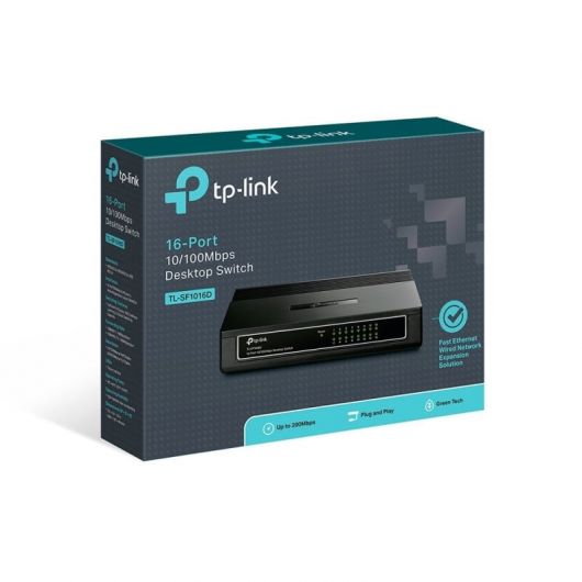 Switch TP-Link TL-SF1016D 16 Puertos/ RJ-45 10/100 4 Switch TP-Link TL-SF1016D 16 Puertos/ RJ-45 10/100
