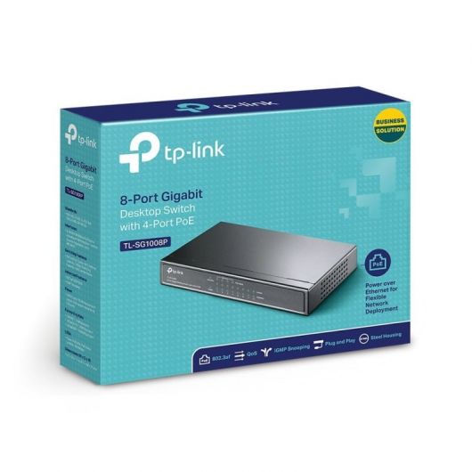 Switch TP-Link TL-SG1008P 8 Puertos/ RJ-45 10/100/1000 PoE - TL-SG1008P V2 4 Switch TP-Link TL-SG1008P 8 Puertos/ RJ-45 10/100/1000 PoE - TL-SG1008P V2