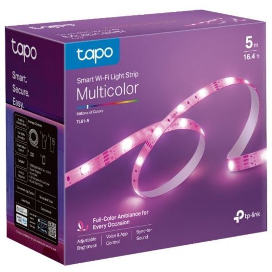 Tira LED TP-Link Tapo TL61-5/ 5m/ 13 Tira LED TP-Link Tapo TL61-5/ 5m/ 13.5W