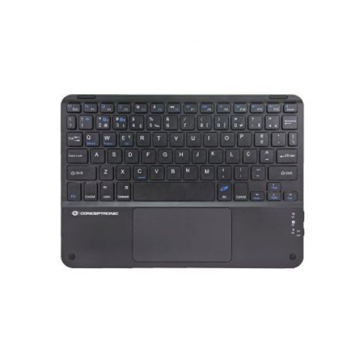 Teclado Mini Bluetooth 10' Conceptronic Portugues con Touchpad