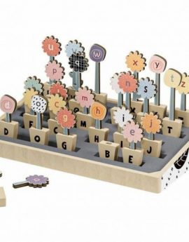 Juego educativo de madera Top Bright Jardín de flores ABC