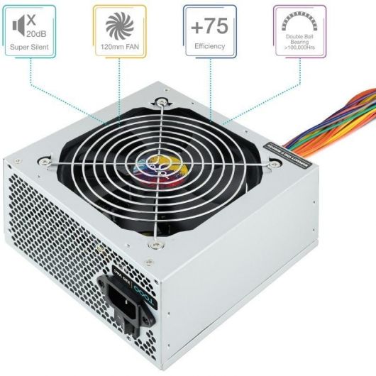 Fuente de Alimentación TooQ TQAPOLO-550SP/ 550W/ Ventilador 12cm 2 Fuente de Alimentación TooQ TQAPOLO-550SP/ 550W/ Ventilador 12cm