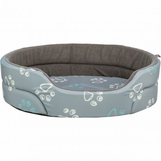Cama para perro Trixie Jimmy Basic Oval Gris claro/Gris oscuro 75 × 65 cm