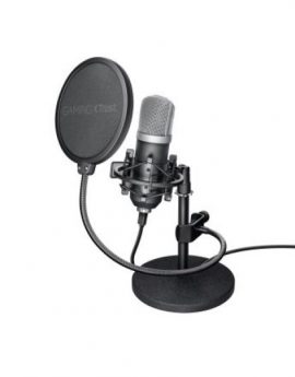 Trust GXT 252 Emita Micrófono Cardiode para Streaming/Estudio - incluye Soporte y Estuche