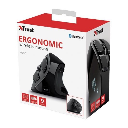 Ratón Ergonómico Inalámbrico por Bluetooth Trust Voxx/ Hasta 2400 DPI 5 Ratón Ergonómico Inalámbrico por Bluetooth Trust Voxx/ Hasta 2400 DPI
