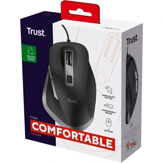 Ratón Ergonómico Trust Fyda Eco/ Hasta 5000 DPI 4 Ratón Ergonómico Trust Fyda Eco/ Hasta 5000 DPI